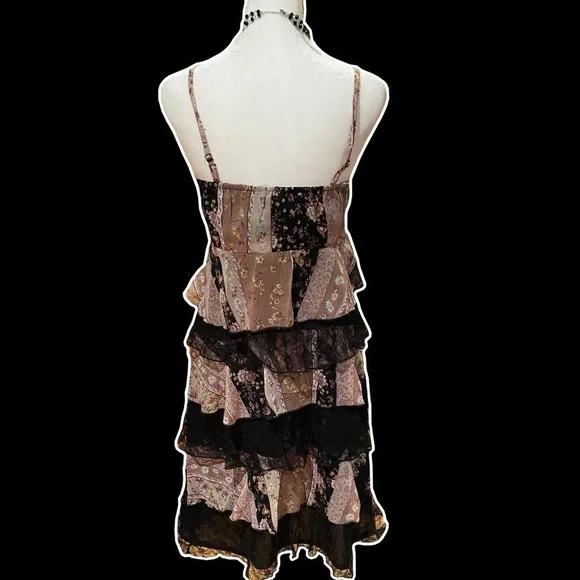 '*•.¸♡ VINTAGE RUFFLE DRESS ♡¸.•*' - Picture 2 of 4